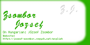 zsombor jozsef business card